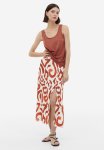 Cr Pe Skirt - Cream Brown Patterned
