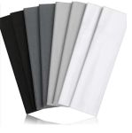 8 Pieces Elastic Sports Turbans Non Slip Sweat Headbands For Sports Workout