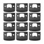 12 Pcs Door Strike Plate Deadbolt Covers Door Compatible With None
