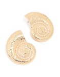 Goldair Gold Pearl Swirl Shell Earrings