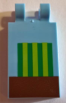 Parts Tile Modified 2 X 3 With 2 Clips With Minecraft Melon Pattern 30350BPB060