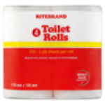 2 Ply Toilet Rolls 4 Pack