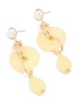 Goldair Gold Pearl Wrapped & Beaded Drop Earrings