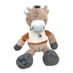 Plush Soft Toy 30CM - Brown Donkey Cream & Brown Shirt