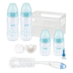 Nuk First Choice Plus Temperature Control 4 Bottle Crate Starter Standard -stars