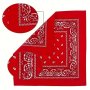 55.88cm Paisley Print Bandana Solid Color Neckerchief Hip Hop Cowboy Cowgirl Hankies Head Wrap Hair Accessories