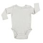 2-4M Light Beige Long Sleeve Cotton Bodysuit - H & M