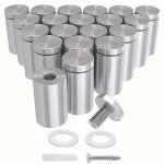 8PCS Stainless Steel Bracket Screws Standoff Screws Decorative Nails Advertising Decorative Nails Hollow Nails Billboard Studs M