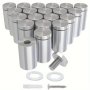 8PCS Stainless Steel Bracket Screws Standoff Screws Decorative Nails Advertising Decorative Nails Hollow Nails Billboard Studs Mirror Studs Glass Studs Stainless Steel Vertical Wall