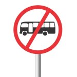No Midi-buses Road Sign R226