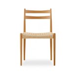Mia Wooden Dining Chair - Black Natural - Walnut