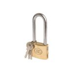 Padlock Tri Brass 50MM Long Shackle