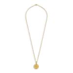 Goldair Gold Plated Princess Coin Pendant Necklace