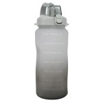 Water Bottle Motivate 1.6L Black grey