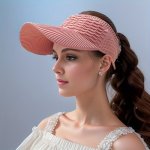Women's Monochrome Visors Sun Hat Breathable Open-top Cap Adjustable Sports & Travel Sunshade Hat With Wide Brim Outdoor Protect