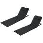 Lightweight Portable Reclining Outdoor Lounger - 2-PACK