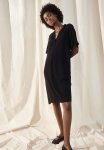 Viscose Tunic Dress - Black