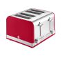 Swan Retro 4 Slice Toaster Red