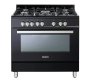 Elba 900MM Gas Electric Stove Black