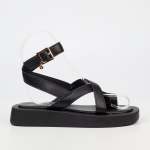 Coconut 7 Flat Sandal - Black - Black 3