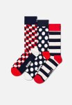 3-PACK Classic Filled Optic Socks - Navy