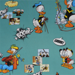 Donald Duckie Whoop Whoop Novelty Fabric 140CM