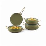 Elite 7 Piece Cookware Set Olive