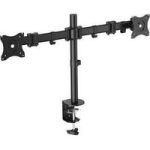 Equip Articulating Dual Mount Bracket For 13-27 Monitors - Up To 8KG Each Black