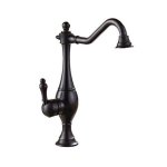 - Large Spout Swivel Mixer Tap Blackened Brass