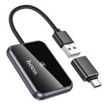 Wireless Carplay Adapter Usb-a Usb-c Easy Wireless Compatible Apple Carplay