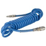 Gav Hose Spiral Pp Blue 6.5X10MMX4M W quick Couplers BX15PU4-6 5