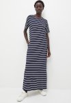 Edit Stripe Boxy Collumn Knit Maxi - Navy Stripe