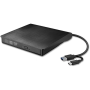 External Cd/dvd Drive USB 3.0/TYPE-C Plug & Play 14 X 14 X 1.5CM Black