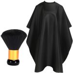 Febsnow Hair Cutting Cape Kit Professional Barber Cape With Neck Duster Brush For Adults Waterproof Hairdressing Salon Cape With