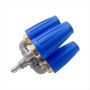 4-IN-1 Turbine Nozzle Pressure Washer 2.0 Orifice Quadruple Blue