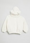 PoP Candy Hooded Teddy Fleece Sweater-white