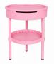 2 Tier Round Side Table With Tissue Storage 35 X 52CM