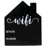 Black Chalkboard Wifi Password Holder