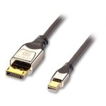 Lindy 0.5M MINI Displayport To Displayport Cromo 41550