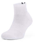 Unisex Ua Core Quarter 3-PACK Socks - White LG
