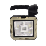 Solar Portable LED Lamp With Toolkit Dual Light Source Rechargeable Battery Display & USB Phone Charging LED 7739-L