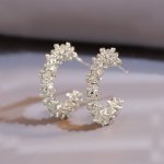 Elegant & Unique Irregular Design Stud Earrings - Zinc Alloy With 925 Silvery Posts Perfect For Everyday & Party Wear