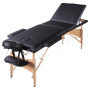 3 Section Woodn Reclining Folding Massage Bed/table With Carry Bag