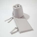 200 Thread Count 100% Cotton Cot Bumper Cover Light Grey