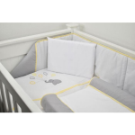 Cabbage Creek 5 Piece Cot Linen Set - Elephant & Yellow Balloons
