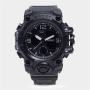 Chunky Rubber Black Sports Watch