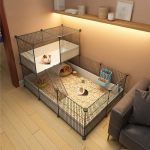 Hjyryhyfddply Second Floor Small Animal Playpen Pet Playpen With High Baffle Cage For Guinea Pigs Bunny Playpen Indoor Outdoor P