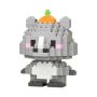 131 Piece - MINI Animal Figure Building Blocks Kit - Grey