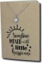 Crcs -stainless Steel Necklace On Card-sunshine And Hurricane