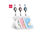 Deli Name Badge + Lanyard 112X70 64805 Pink 1